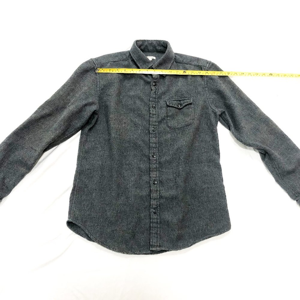 River Island gray heavy duty button down small